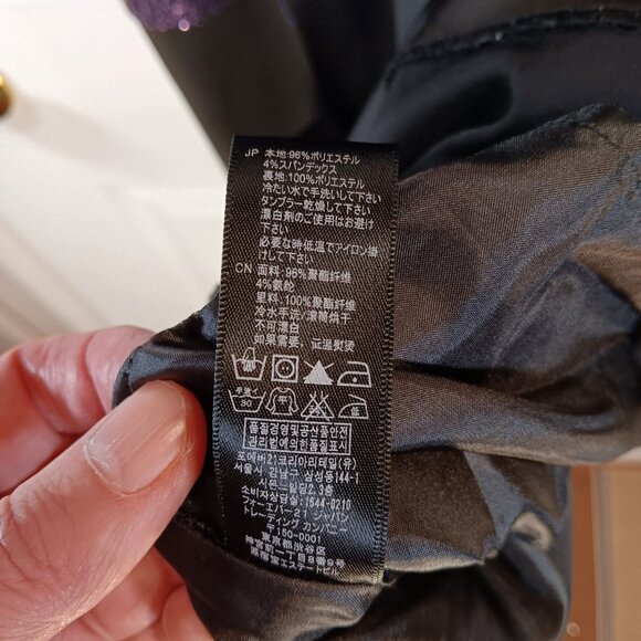 Forever 21 NWOT Black Purple Sequins Cocktail Formal Mini Dress Women's Size M - Picture 15 of 16